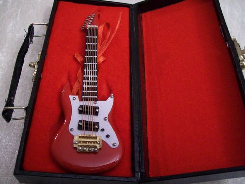 (€ 12,50/VKE) E-Gitarre m. Koffer 12 cm rot