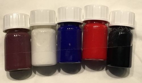 (€ 8,50/Set) Stoffmalfarbe-Set 5 x 5 ml