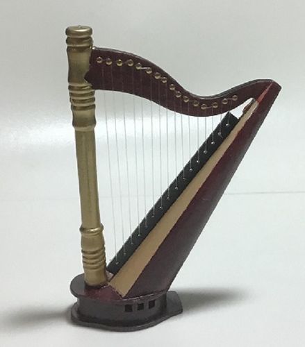 (€ 9,30/VKE) Konzert-Harfe, mahagoni, 12,0 cm